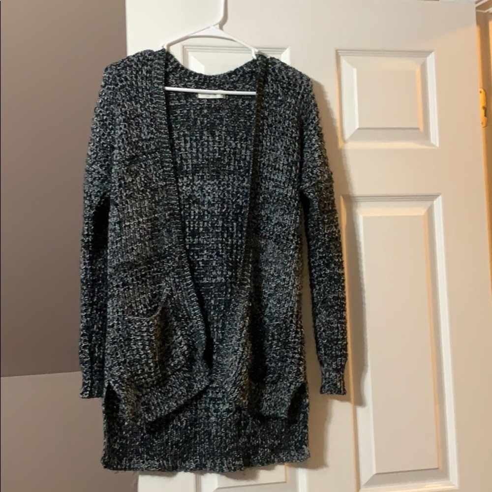 Black and White knit Cardigan